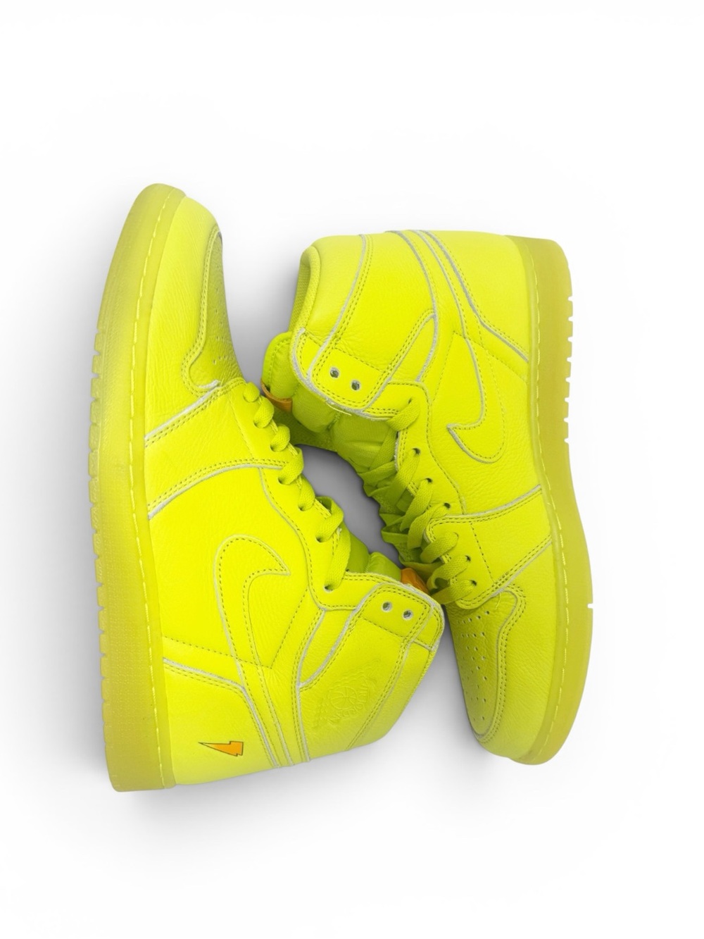 Air Jordan 1 Retro High OG Gatorade Lime G8RD 'Cyber' 2017 Men’s Size 13 New - Picture 4 of 12
